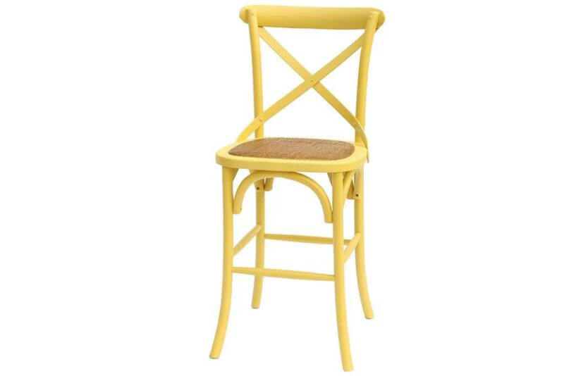 כסא בר צהוב