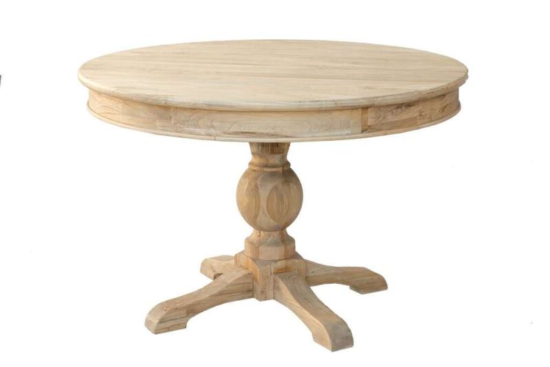 שולחן עץ עגול נפתח